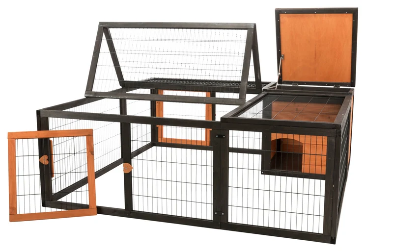 Freilaufgehege mit Abdeckung