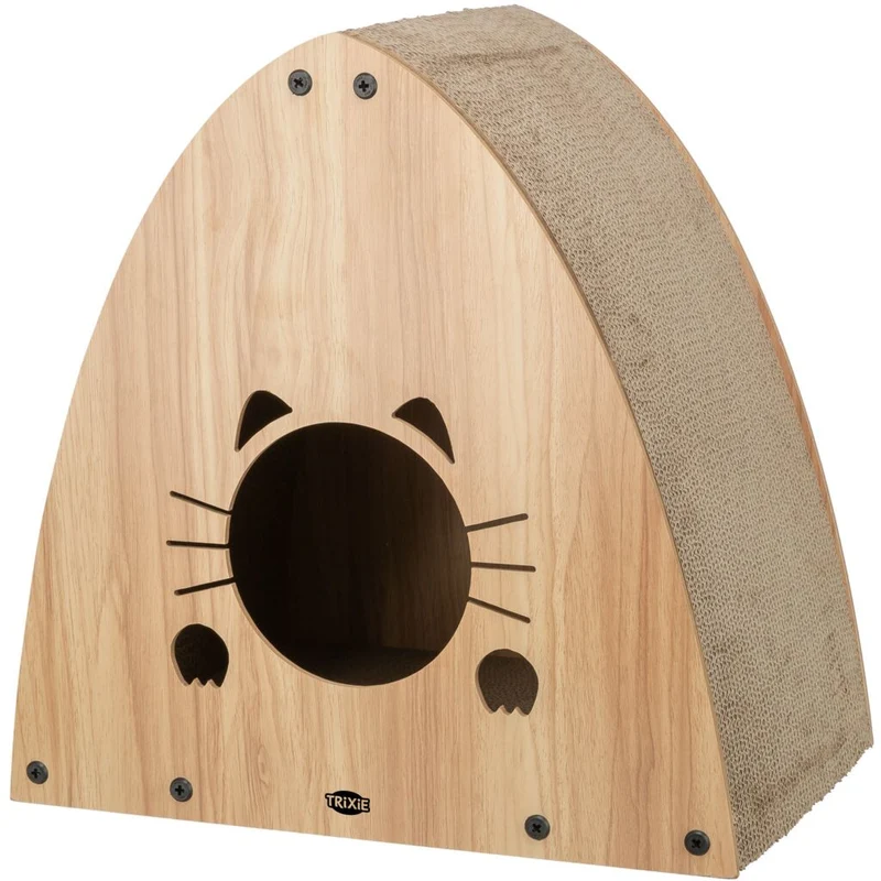 Kratzhaus, Kratzpappe/MDF