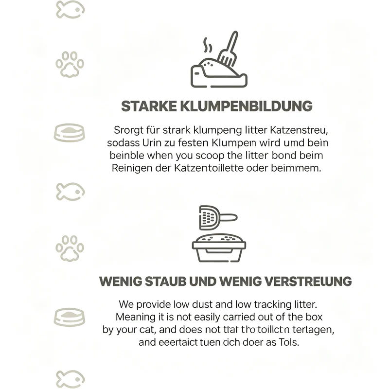 White Pure Paws Premium Bentonit Katzenstreu – 99,5 % staubfrei, stark klumpend & in verschiedenen Düften