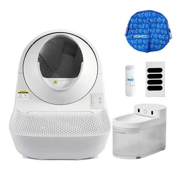 Bundle: Catlink Katzentoilette + Futterautomat