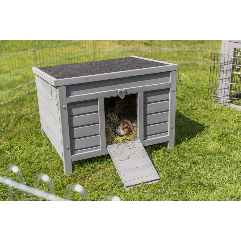 TRIXIE Kleintierhaus für Kaninchen & Meerschweinchen | Outdoor-Paradies