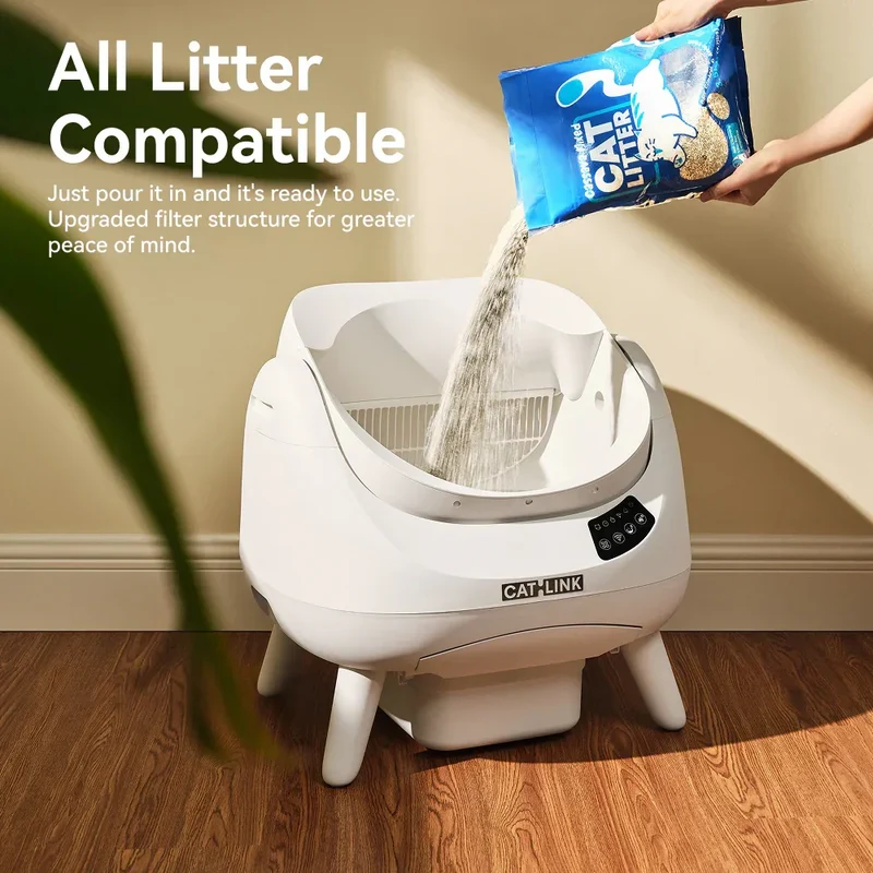 CATLINK Open-X – Offene, selbstreinigende Katzentoilette