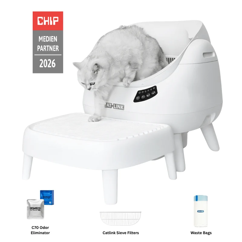 CATLINK Open-X – Offene, selbstreinigende Katzentoilette