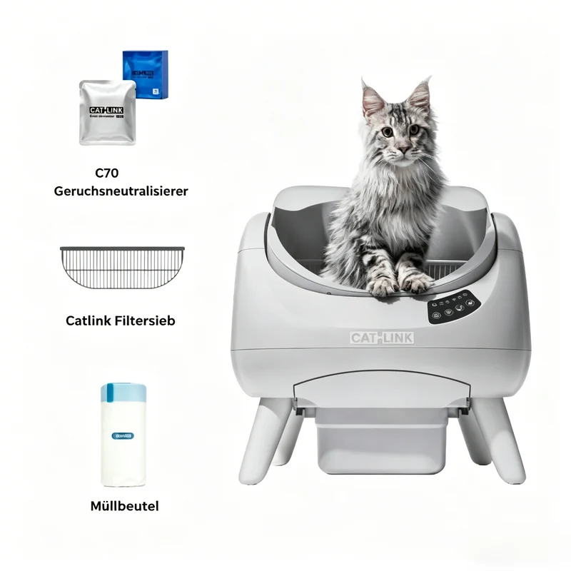 CATLINK Open-X – Offene, selbstreinigende Katzentoilette