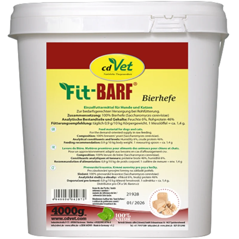 Fit-BARF Bierhefe – Natürliche B-Vitamine & wertvolle Unterstützung für Haut, Fell & Verdauung