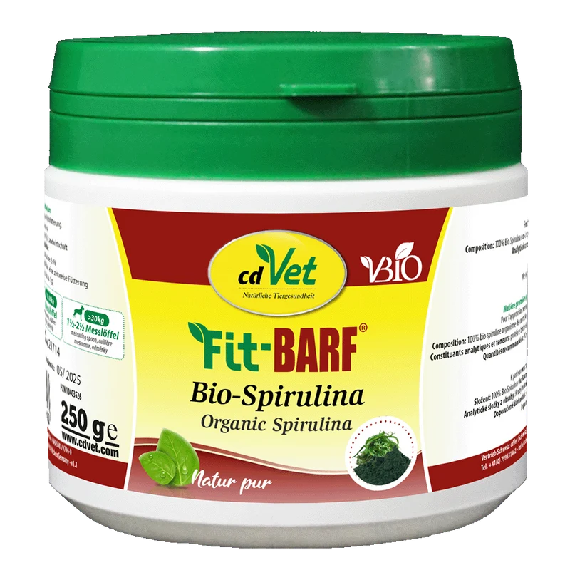 Fit-BARF Bio-Spirulina – Hochkonzentrierter Mikro-Nährstoffträger für Vitalität & Stoffwechselbalance