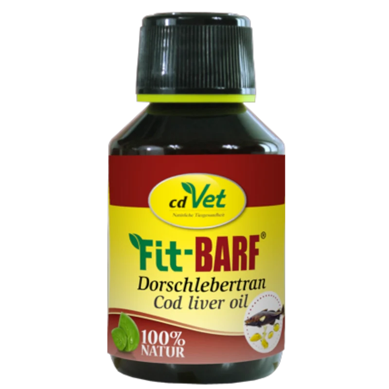 Fit-BARF Dorschlebertran – Reines Omega-3-Poweröl für Haut, Immunsystem & Knochenkraft