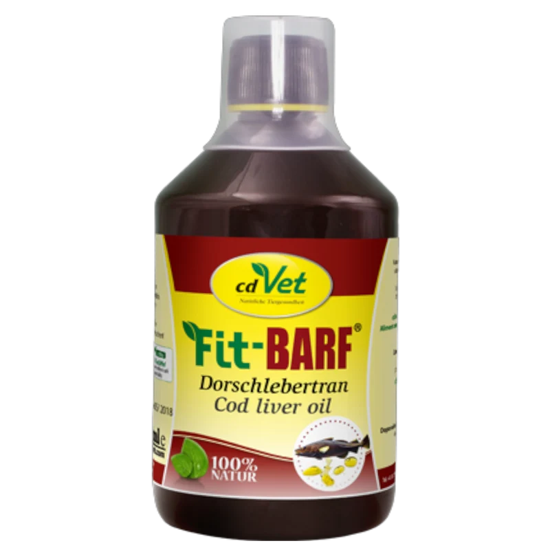 Fit-BARF Dorschlebertran – Reines Omega-3-Poweröl für Haut, Immunsystem & Knochenkraft