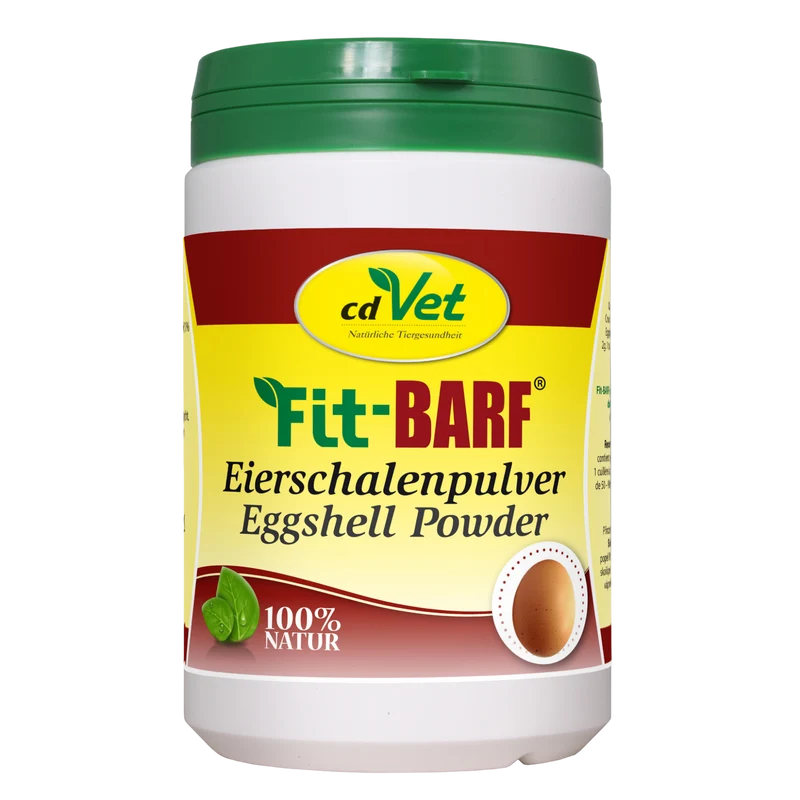Fit-BARF Eierschalenpulver – Natürliche Kalziumkraft für Hunde & Katzen