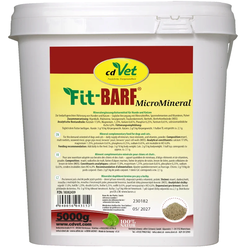 Fit-BARF MicroMineral – Natürliche Mikronährstoff-Power für Hunde & Katzen