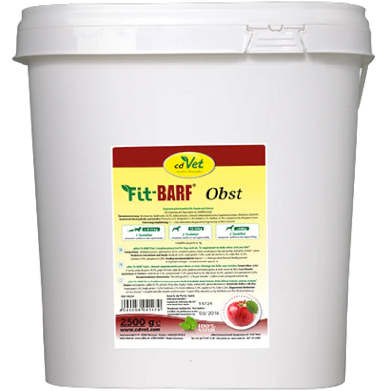Fit-BARF Obst – Natürliche Vitaminpower & fruchtige BARF-Ergänzung für Hunde & Katzen