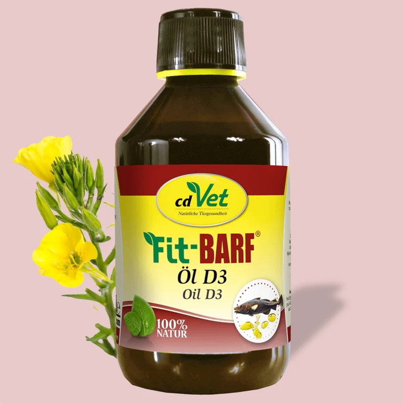 Fit-BARF Öl D3 – Vitalstoff-Power für Knochen, Abwehr & Energie