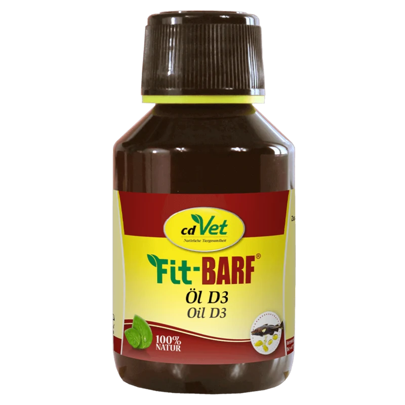 Fit-BARF Öl D3 – Vitalstoff-Power für Knochen, Abwehr & Energie