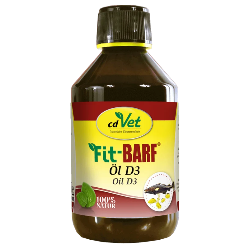 Fit-BARF Öl D3 – Vitalstoff-Power für Knochen, Abwehr & Energie