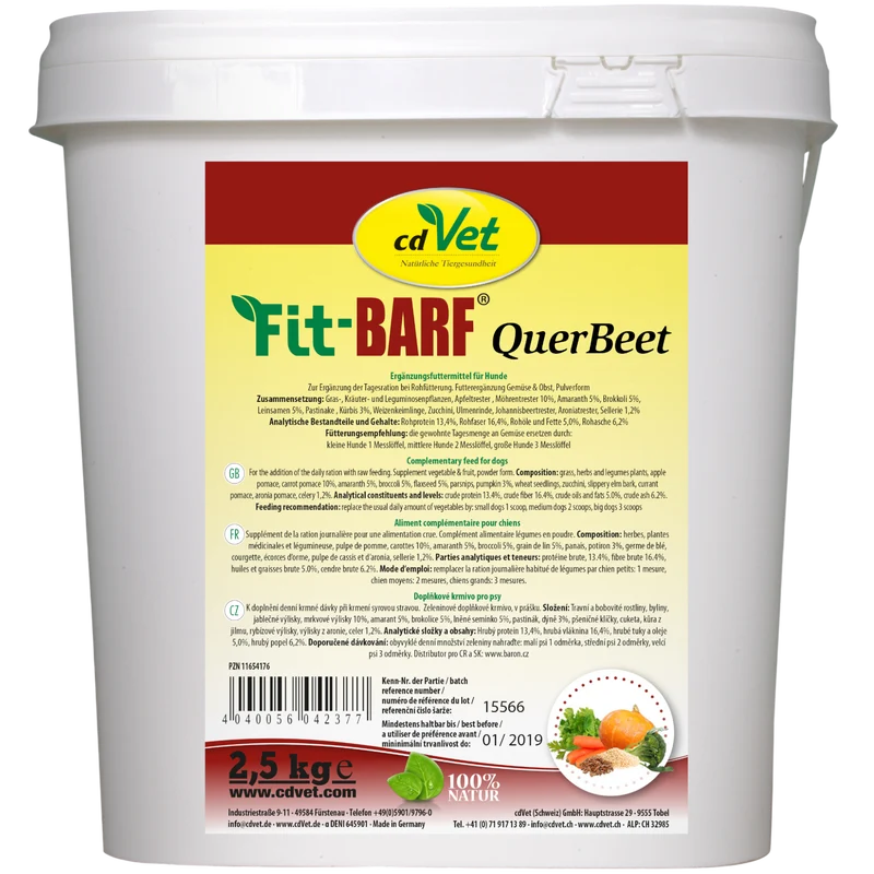 Fit-BARF QuerBeet – Vielfältiger Pflanzenmix für ein ausgewogenes BARF-Menü
