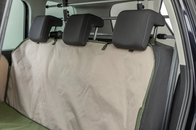 Wendbare Autoschondecke für Hunde mit Bodenplatte und Sichtfenster