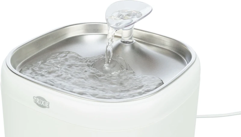 Aqua Pure Trinkbrunnen mit Edelstahltrinkschale und Wasserstandsanzeige