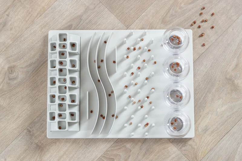 Intelligenzspiel "Fun Board" mit 5 Spielmodulen für Katzen