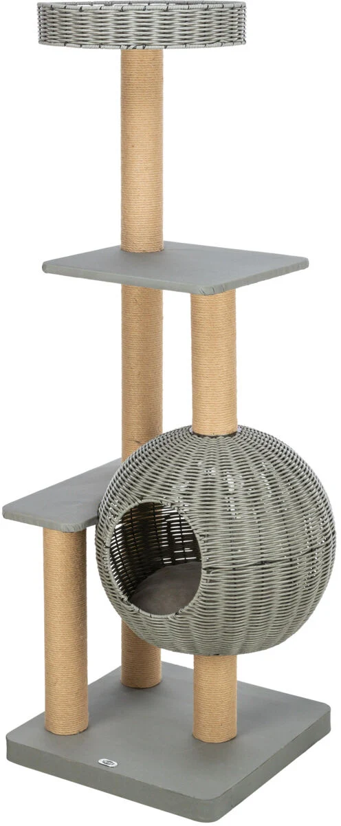 Outdoor Kratzbaum Amalia aus Polyrattan mit Höhle