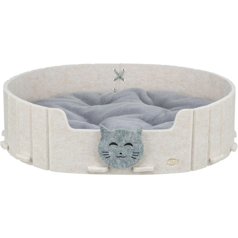 Bett Emelie, Filz, oval