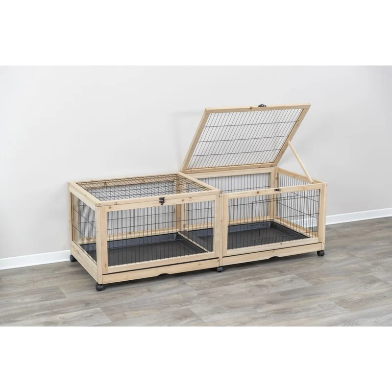 Indoor Gehege, Meerschw./Kaninchen, Holz/Metall