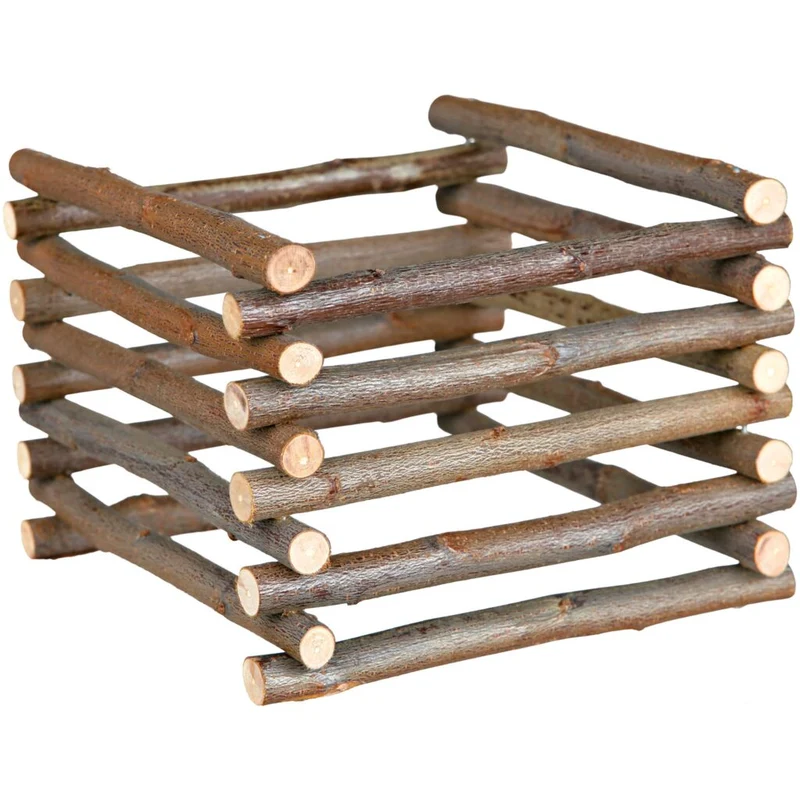 Heuraufe zum Aufstellen, Rindenholz