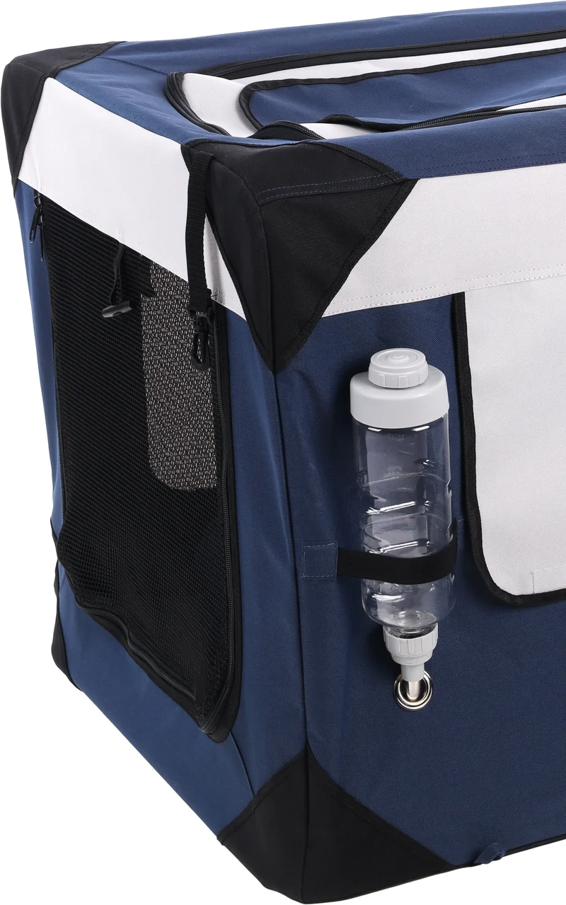 Transportkiste Geronimo Blau – Leicht, Faltbar & Bequem für Ihren Vierbeiner!
