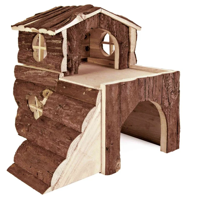 Haus Bjork, große Hamster, Rindenholz
