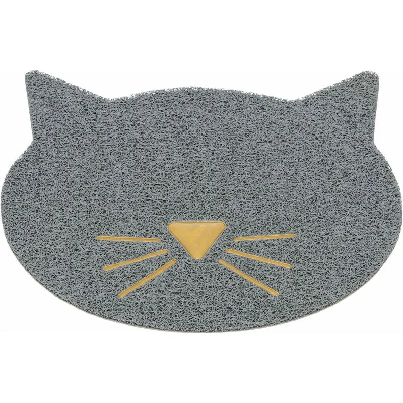 Vorleger für Katzentoiletten, Katzenkopf, PVC
