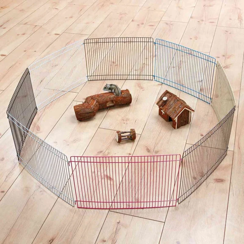 Freilaufgehege, Indoor, Hamster, Metall, lackiert