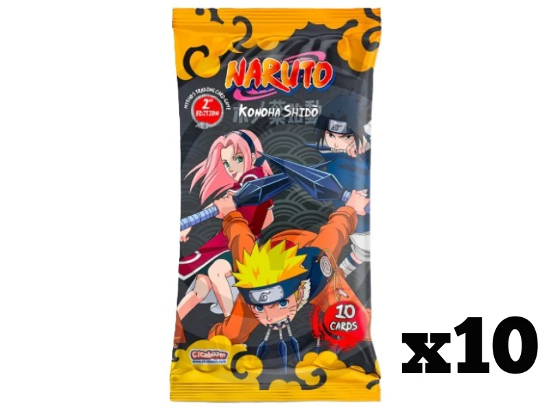 Naruto Mythos TCG – Konoha Shidō 10x Boosterpack-Bundle– 2nd Edition (ENG)