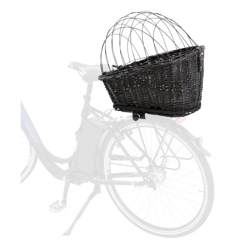 Fahrradkorb m. Gitter f. Gepäckträger,Weide/Metall
