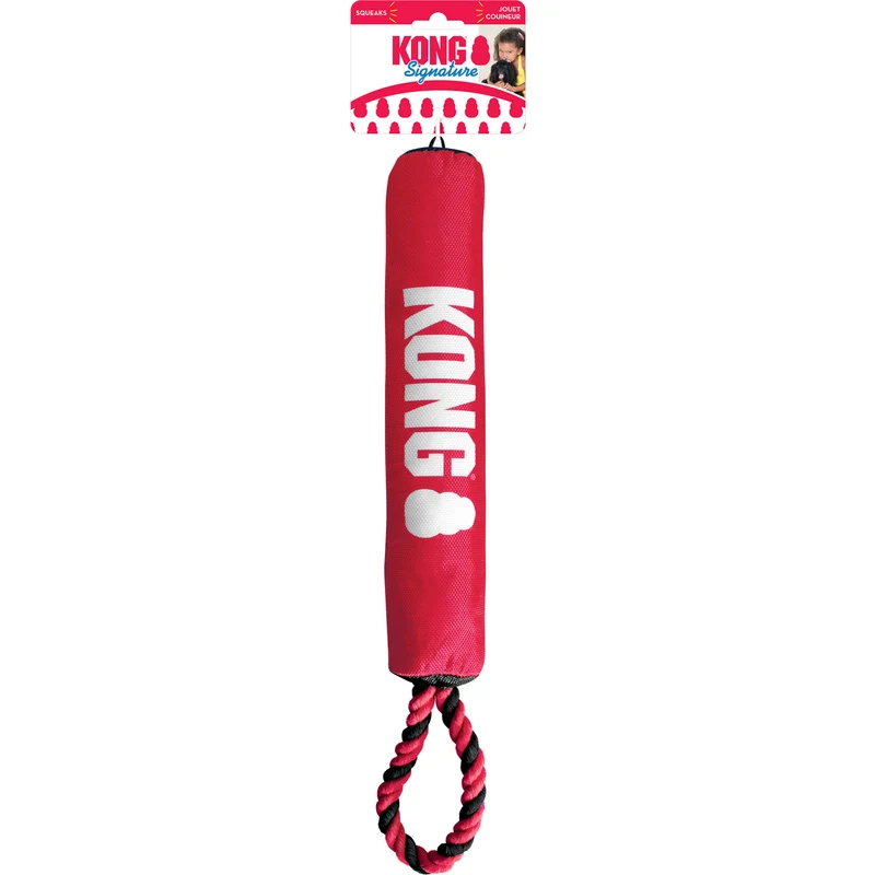 Hundespielzeug KONG® Signature Stick mit Tau