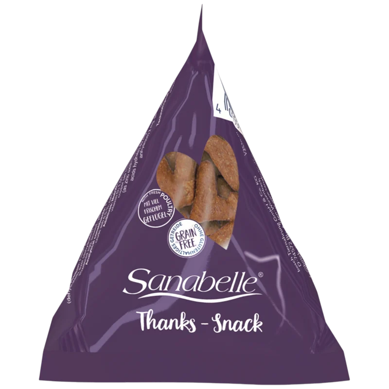 Sanabelle THANKS-SNACK – der herzliche Leckerbissen für wählerische Samtpfoten