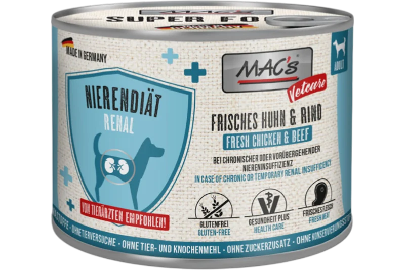 MAC’s Dog – Vetcare Nierendiät Huhn & Rind