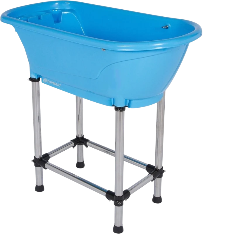 Mini Hundebadewanne mit stabilem Aluminiumgestell