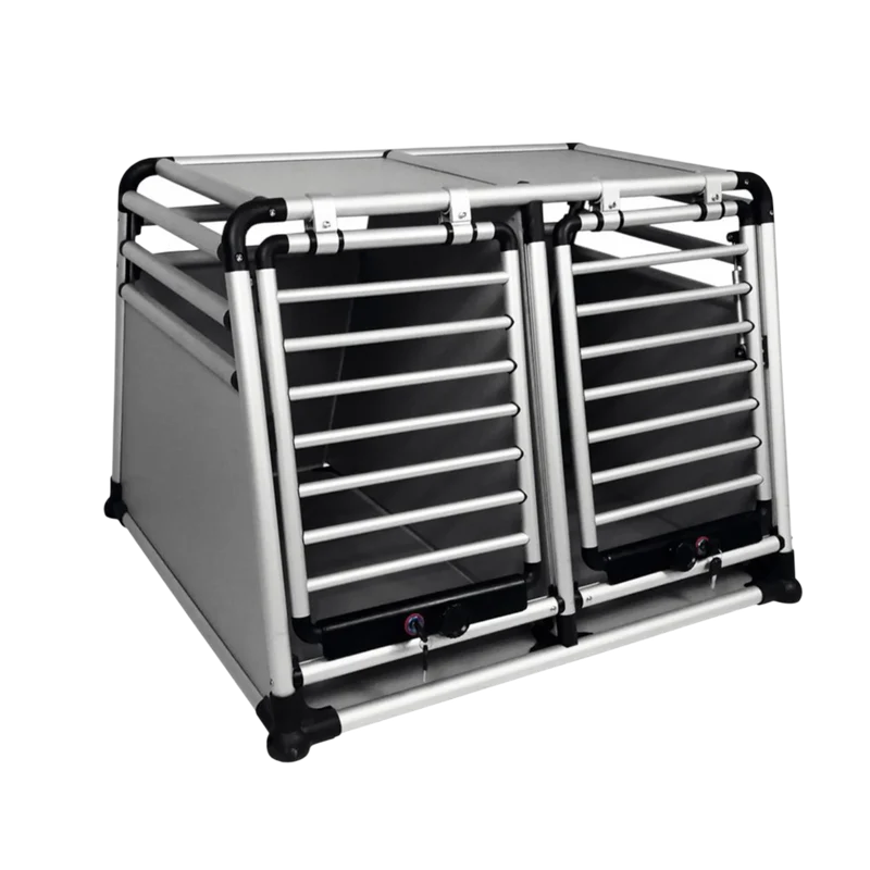 Luxuriöse Hundetransportbox mit Doppeltür