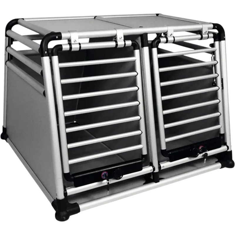 Luxuriöse Hundetransportbox mit Doppeltür