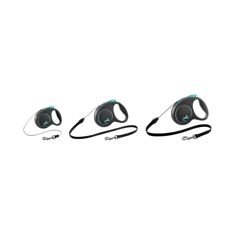 Flexi Roll-Leine Black Design – Stilvoll & Sicher unterwegs!