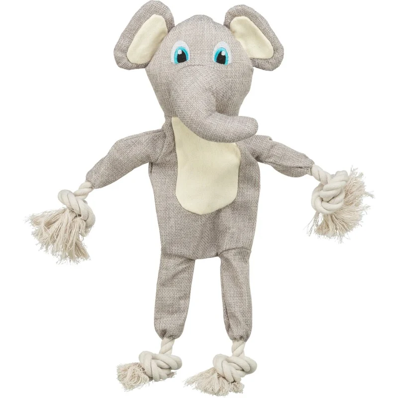 Elefant, mit Tau, Stoff