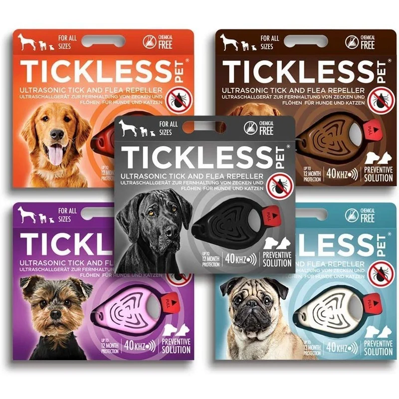 TickLess Pet Zecken- & Flohschutz | Dein chemiefreier Ultraschall-Anhänger für Hunde & Katzen