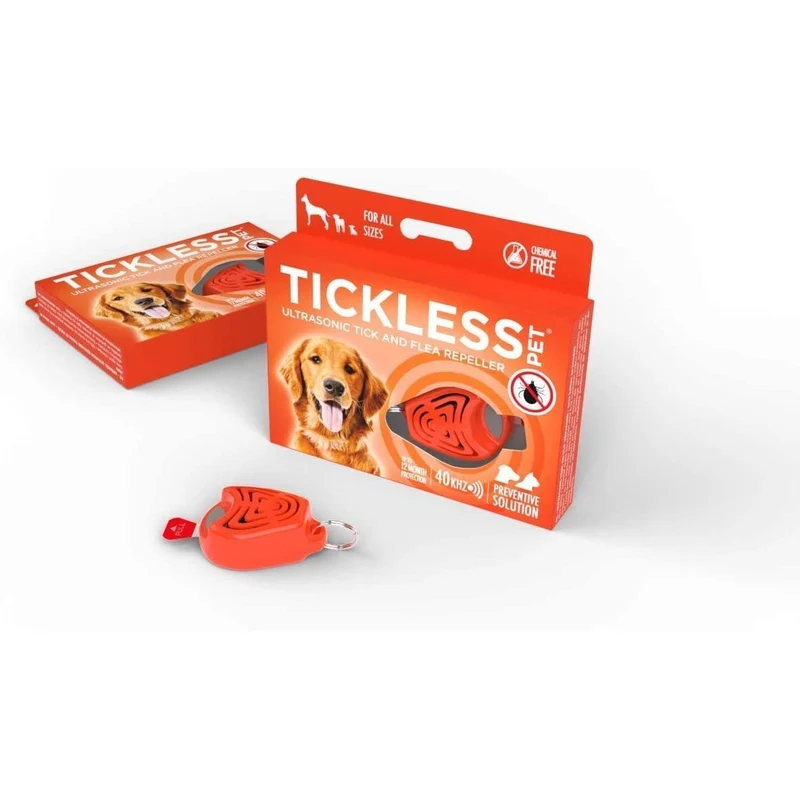 TickLess Pet Zecken- & Flohschutz | Dein chemiefreier Ultraschall-Anhänger für Hunde & Katzen