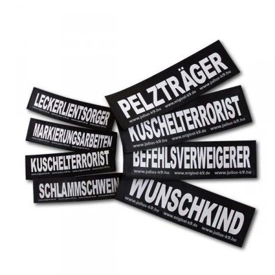 Julius K9 Logo Klettsticker groß G-L