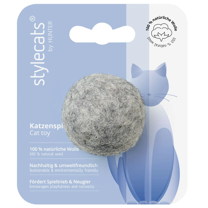 Katzenspielzeug Filzball