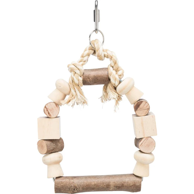Bogenschaukel mit Klötzen, Holz
