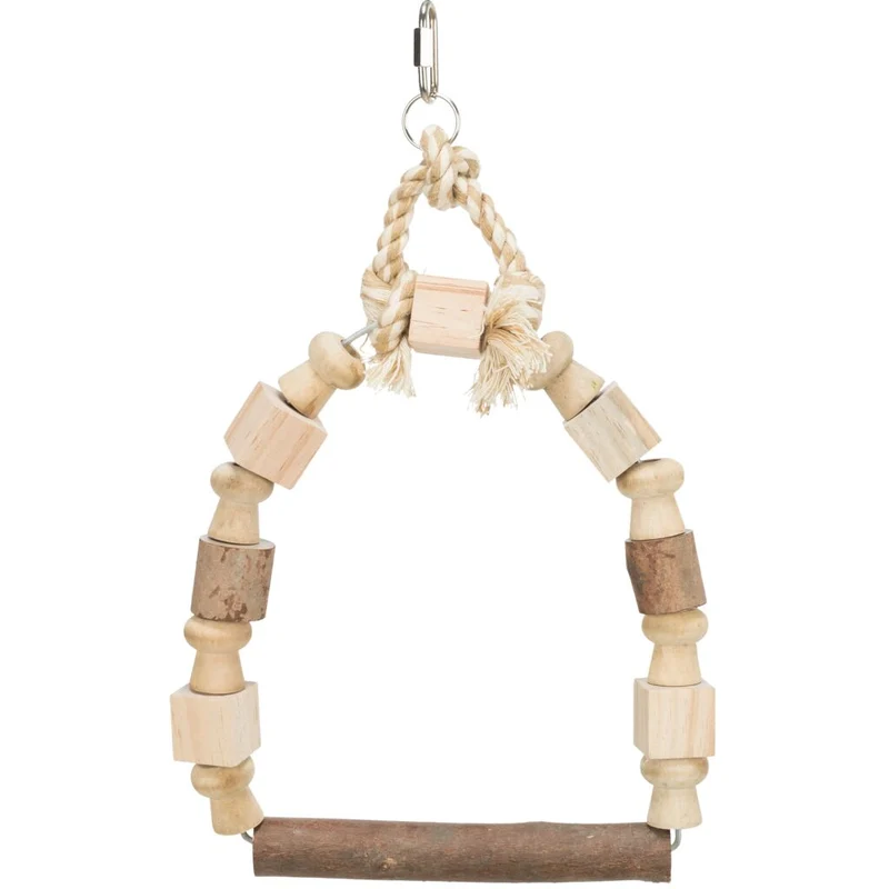 Bogenschaukel mit Holzklötzen, Holz