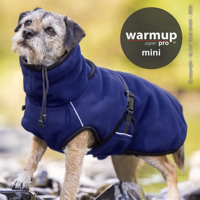 Warmup Cape Pro Mini – Wende-Cape für kleine Hunde mit großem Komfort