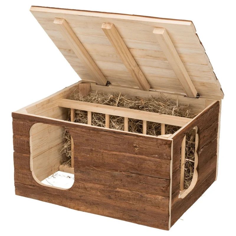 Natural Living Haus Hilke mit integrierter Heuraufe