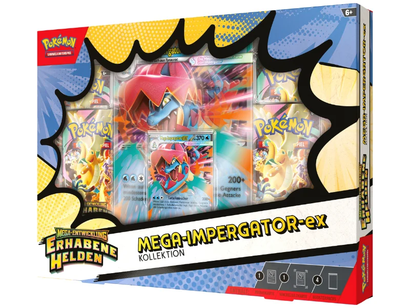 Pokémon ex-Kollektion Mega-Entwicklung - Erhabene Helden Mega-Impergator-ex