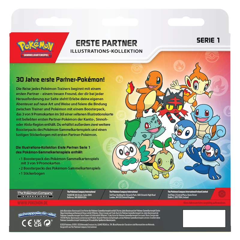 Pokémon Illustrations-Kollektion Erste Partner: Serie 1
